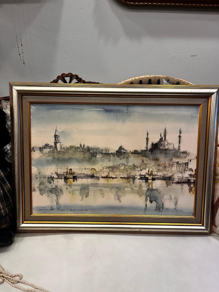 IŞIL ÖZIŞIK TUVAL ÜZERİ BASKI ÇERÇEVELİ 49*66 cm - 4