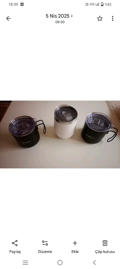 Çelik Termos Mug / Bardak Kupa - 240 Ml