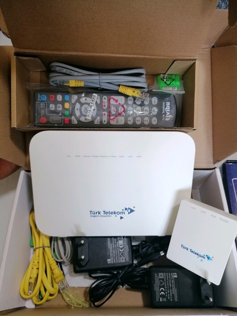 Modem/Uydu Alıcısı+Modem kumanda ve gerekli tüm malzemeleri - 5
