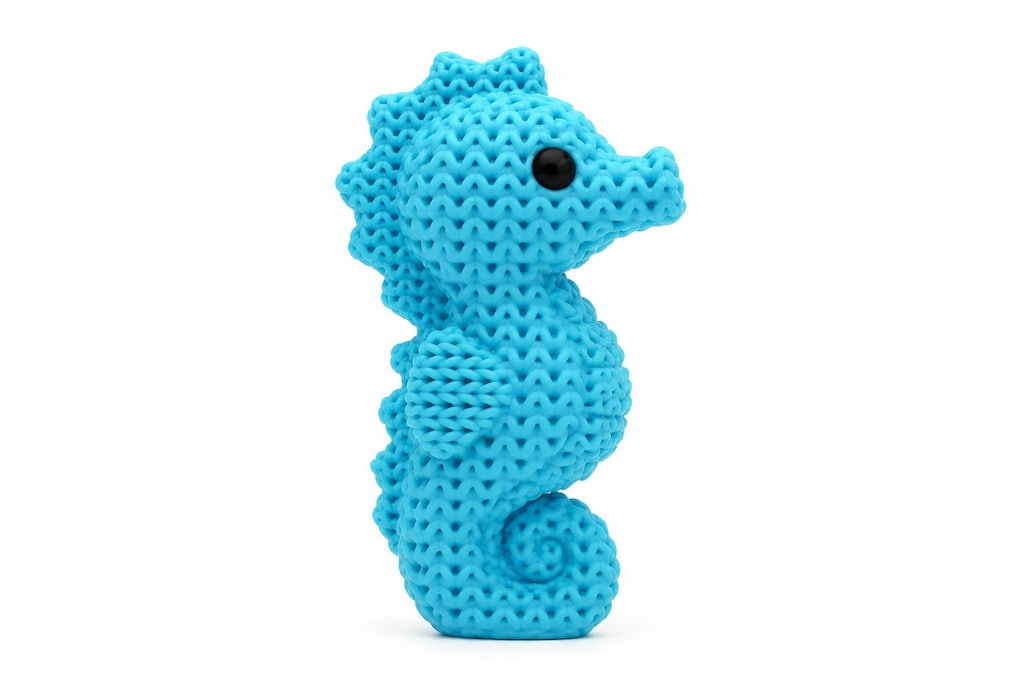 Yapı3D Örgü Dokulu Dekoratif Denizatı Figürü - 6