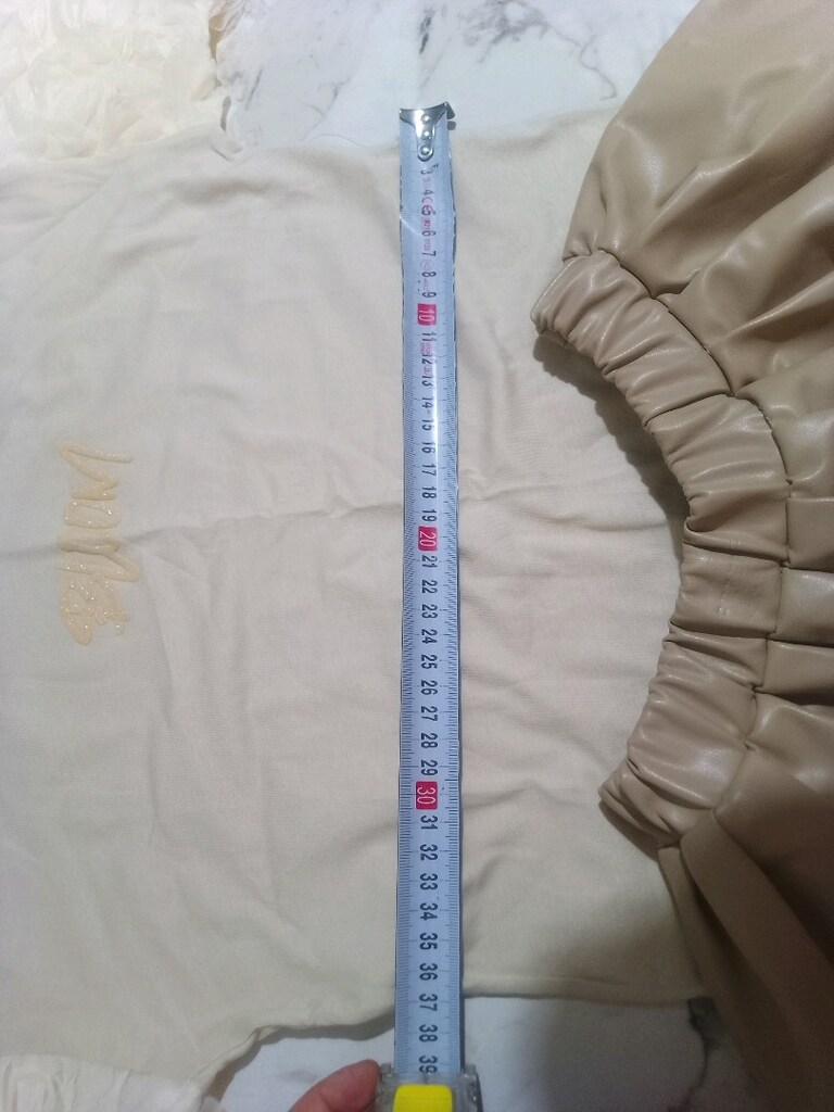 kolları tüllü bluz ve deri etek kız çocuk takım - 7