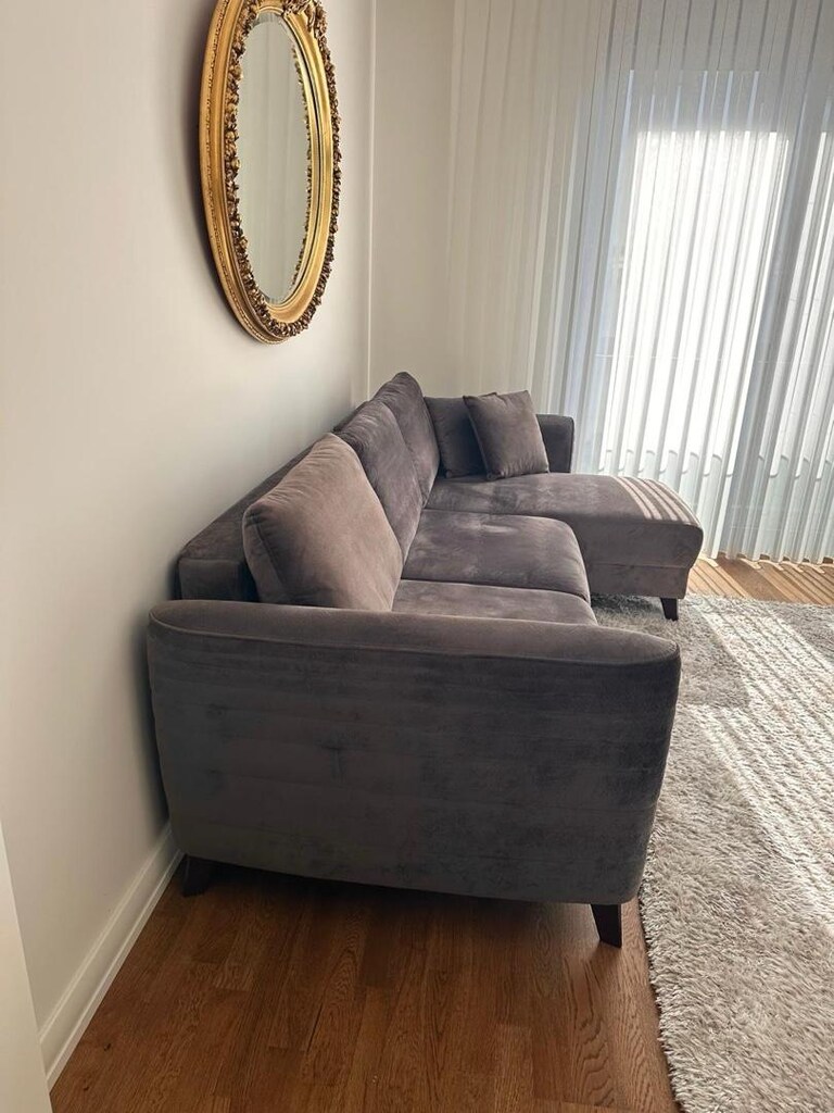 enza home koyu gri antrasit köşe koltuk - 2