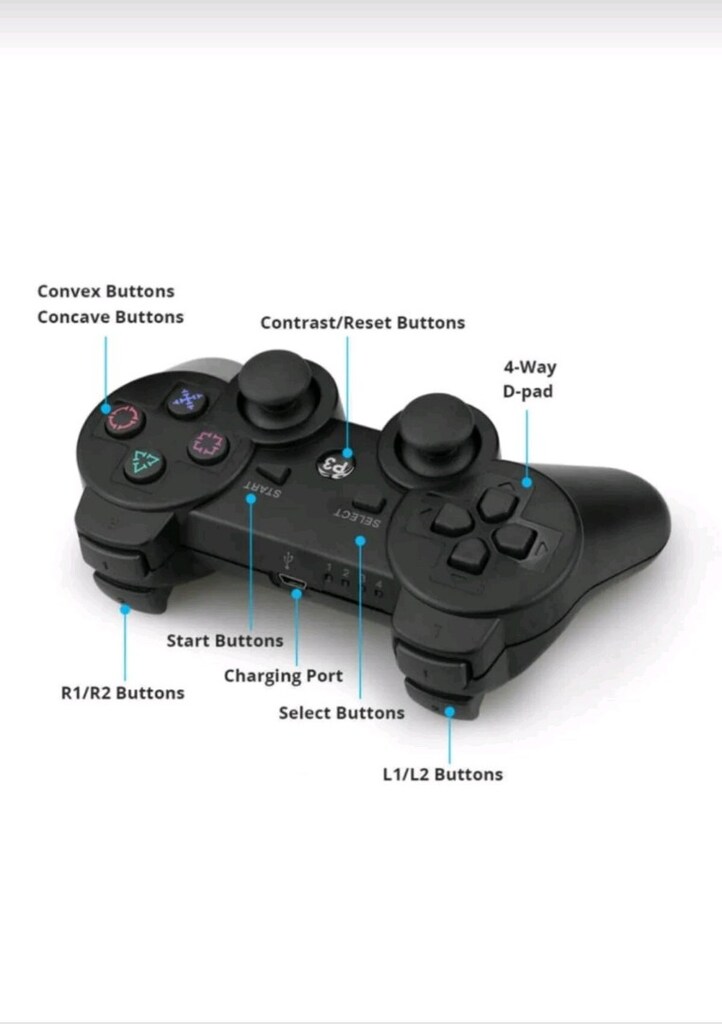 Dualshock PS3 joystick Bluetooth kablosuz oyun kolu(Sıfır&kapalı kutu) - 6