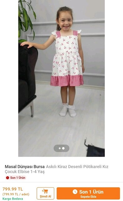 9 12 ay kiz cocuk elbisesi