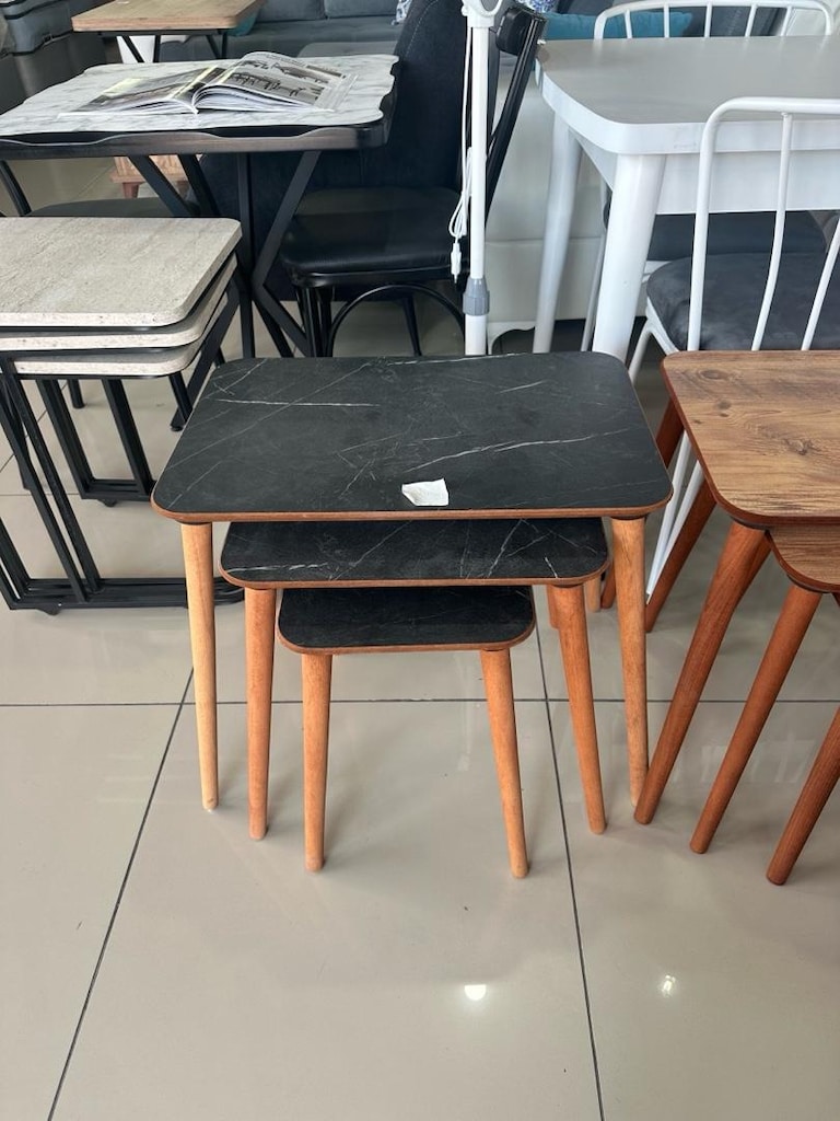 3 lü zigon sehpa dikdörtgen model - 3