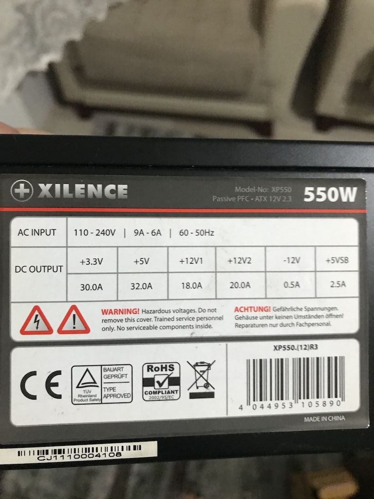 Xilence 550w PSU GÜÇ KAYNAĞI HATASIZ SORUNSUZ SESSİZ ÇALIŞIR - 4