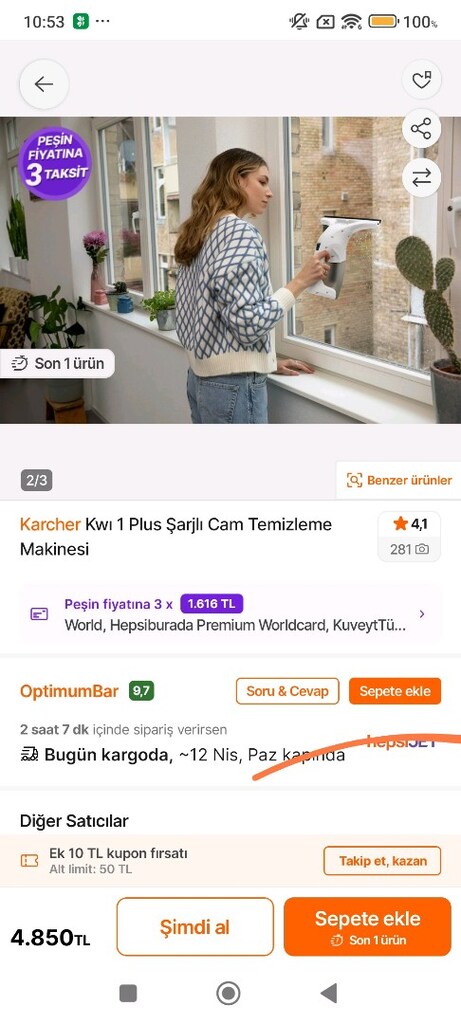 çok kullanışlı cam sil aleti Krâcher marka - 4