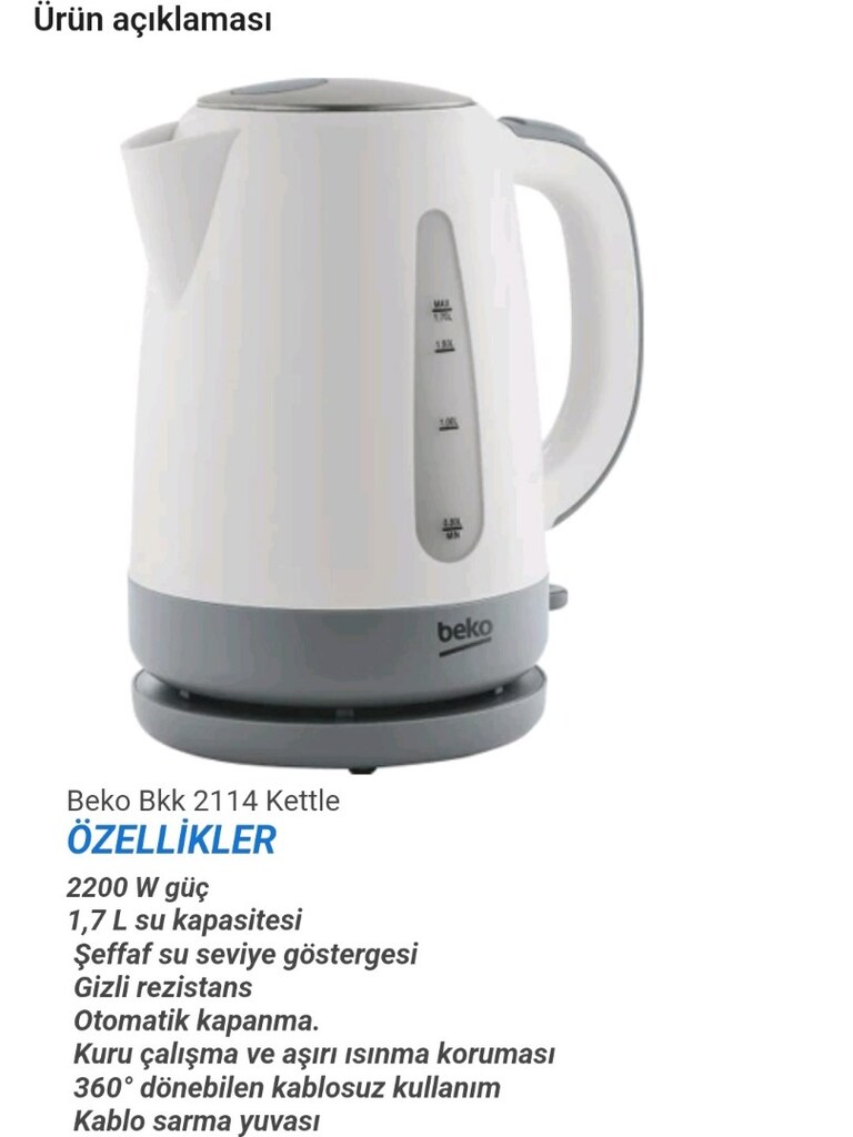 BEKO KETLEE - 3