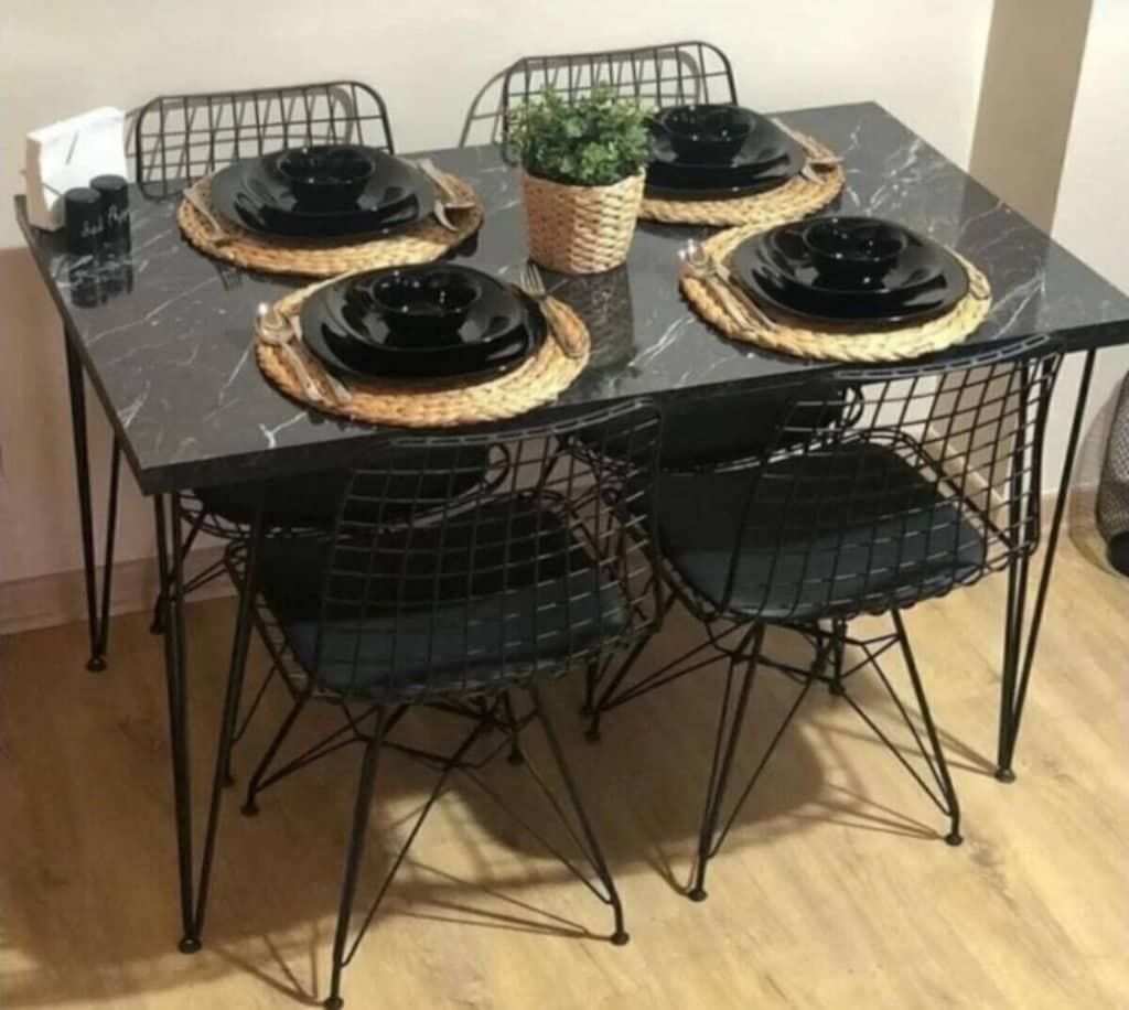 Yemek masası sandalyesi takımı