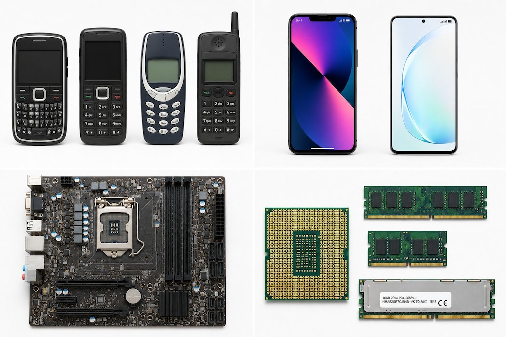 HURDA TELEFON - RAM - CPU - ANA KART ALIMI !!!