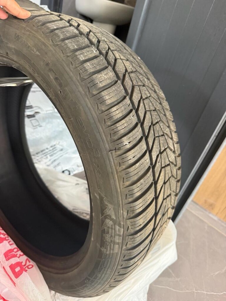 235 50 20 hankok kış lastik ( bir sezon kullanıldı ) - 7