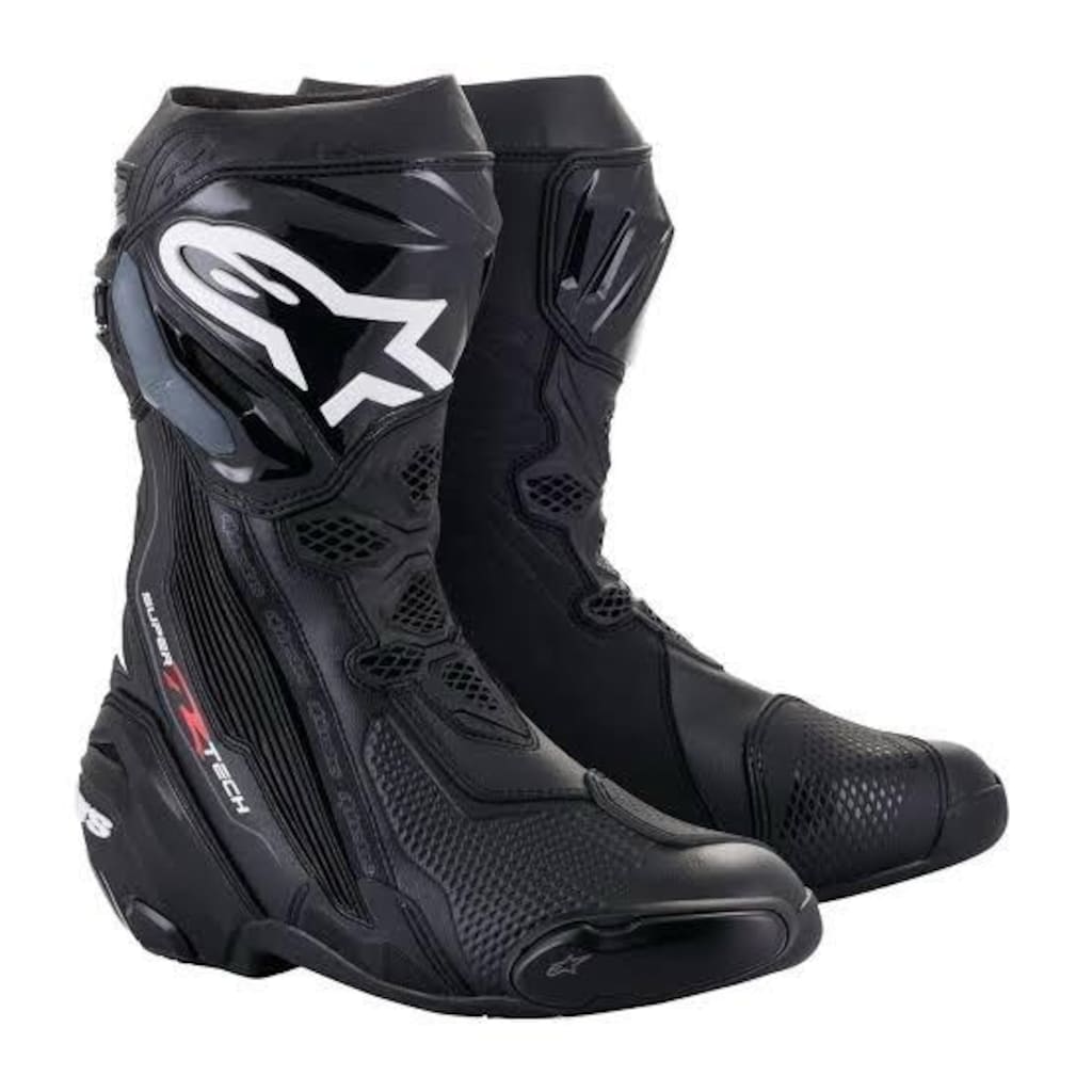 Alpinestars Supertech R Vented Spor Motosiklet Botu Siyah