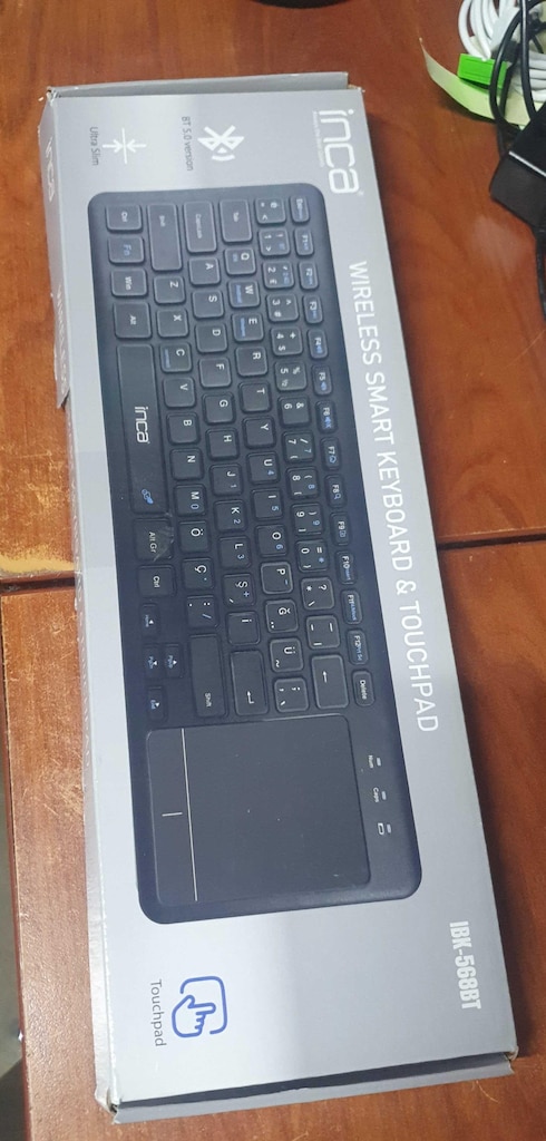 Inca IBK-568BT Bluetooth Kablosuz Touchpadli Klavye adetli SIFIR - 3