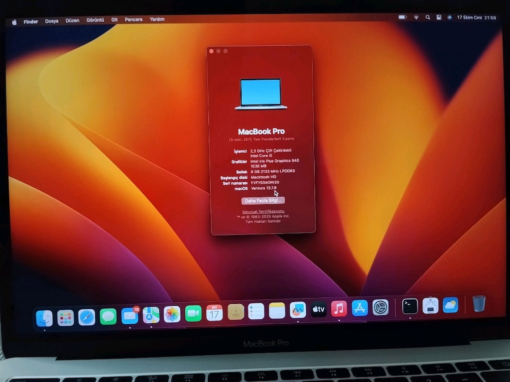 macbook pro 2017 pili yeni - 2