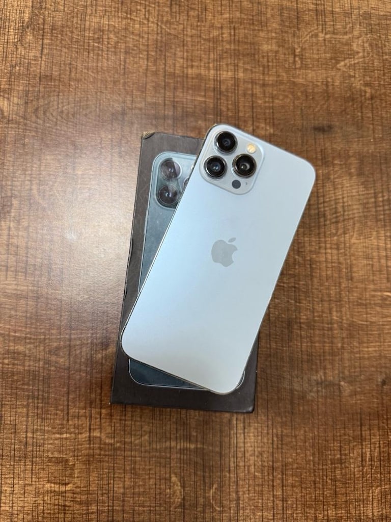 İPHONE 13 PRO MAX 128 GB MAVİ RENK PİL 82 HATASIZ - 7