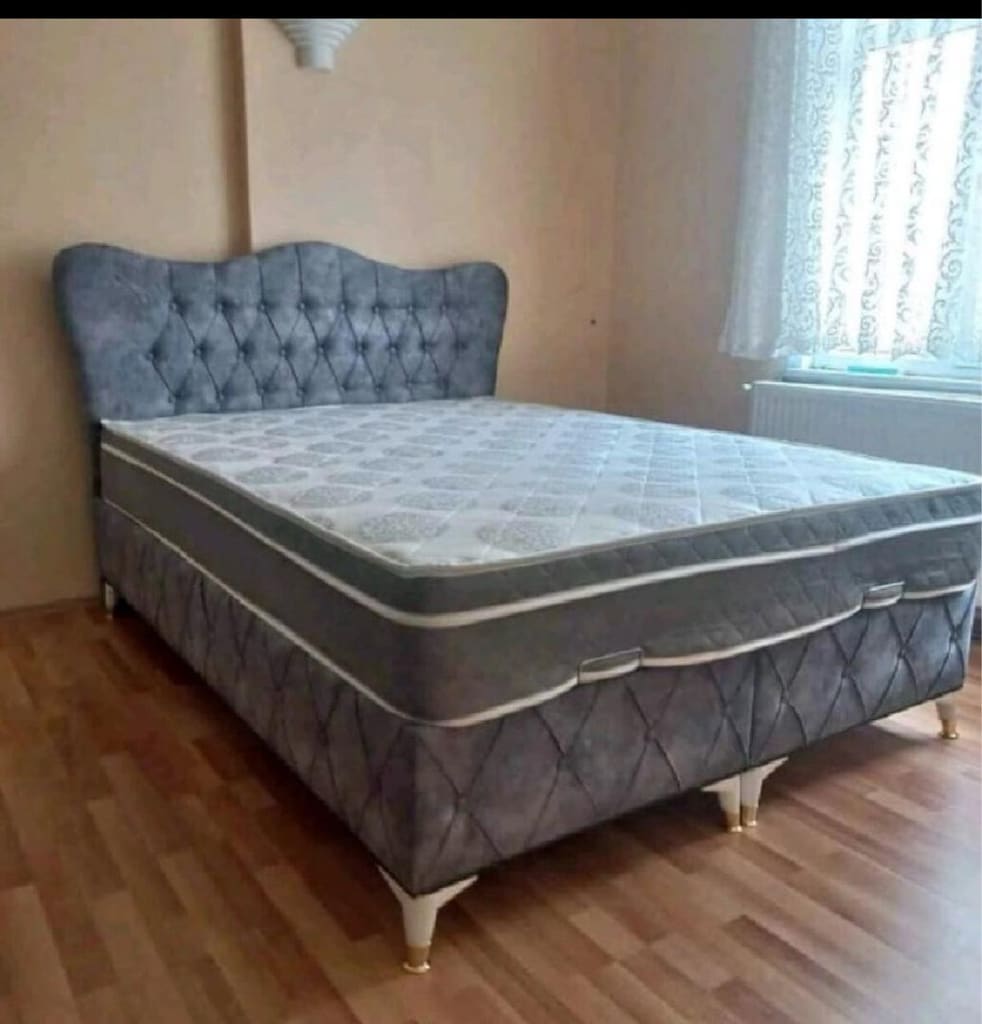 çift kişilik baza başlık yatak - 8