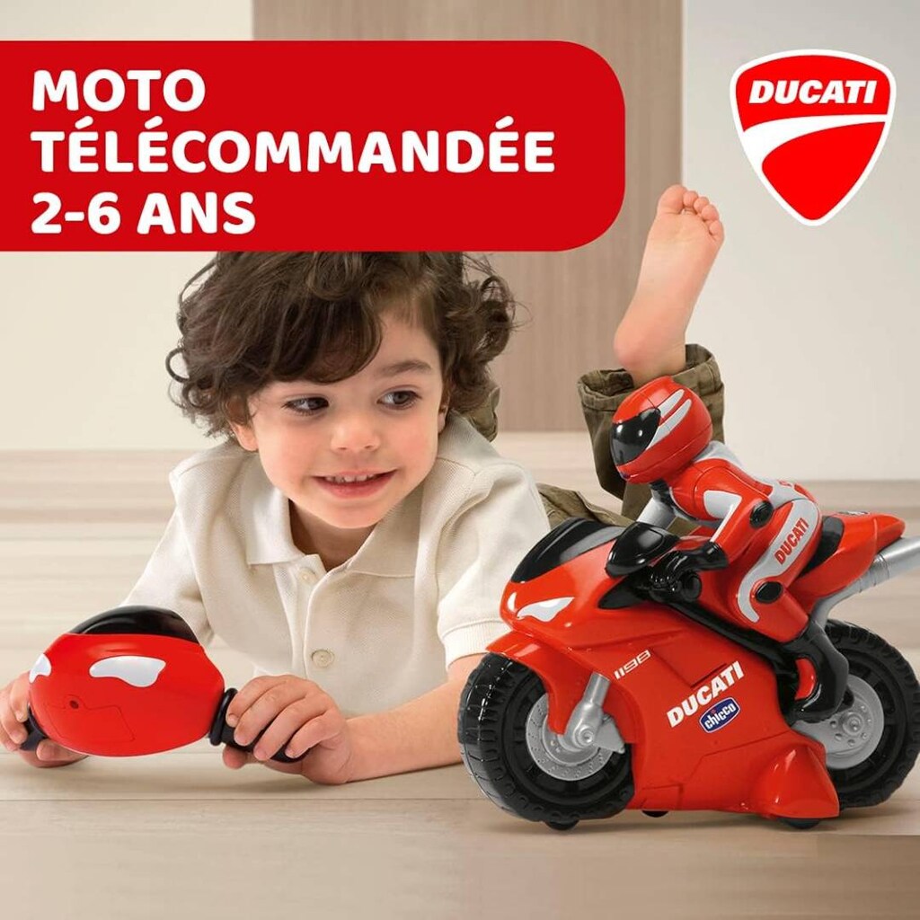 Chicco Ducati 1198 Motorsiklet Kırmızı - bebek oyuncak - 2