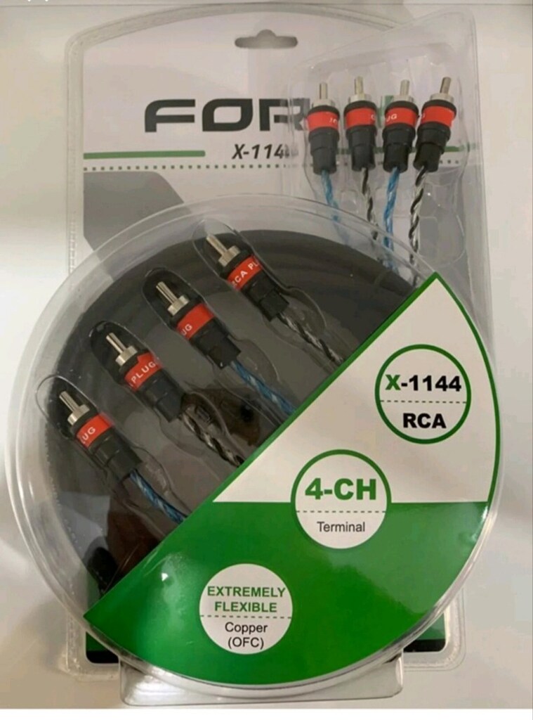 FOR-X AMFİ RCA KABLOSU 4 GİRİŞ 4 ÇIKIŞ %100 BAKIR 5 METRE SIFIR ÜRÜN - 2