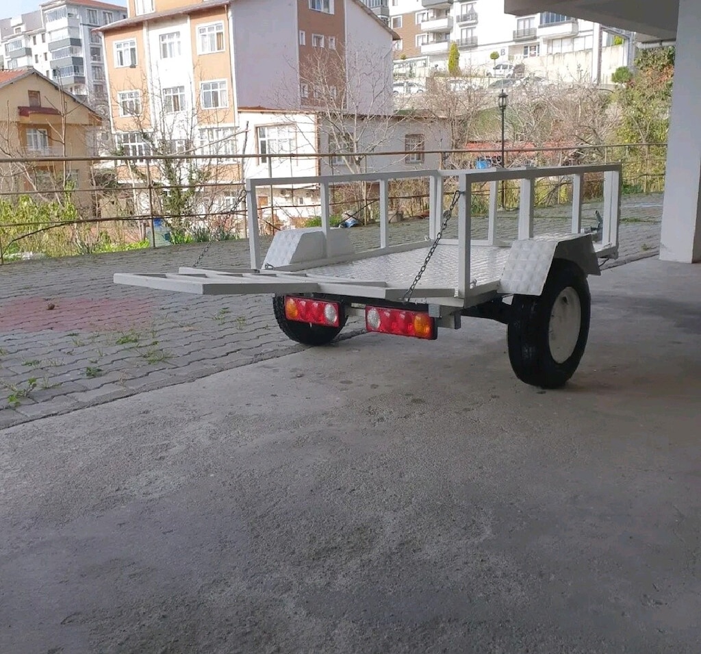 O1 Belgeli Motosiklet Taşıma Römorku - 8