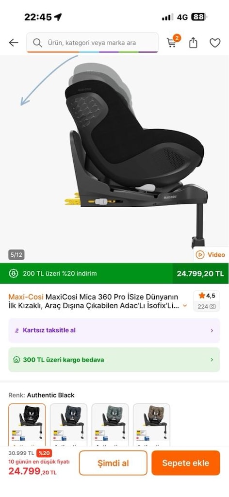Maxi Cosi Mica 360 oto koltuğu - 4