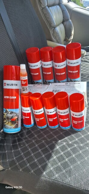 würth araç içi bakim seti