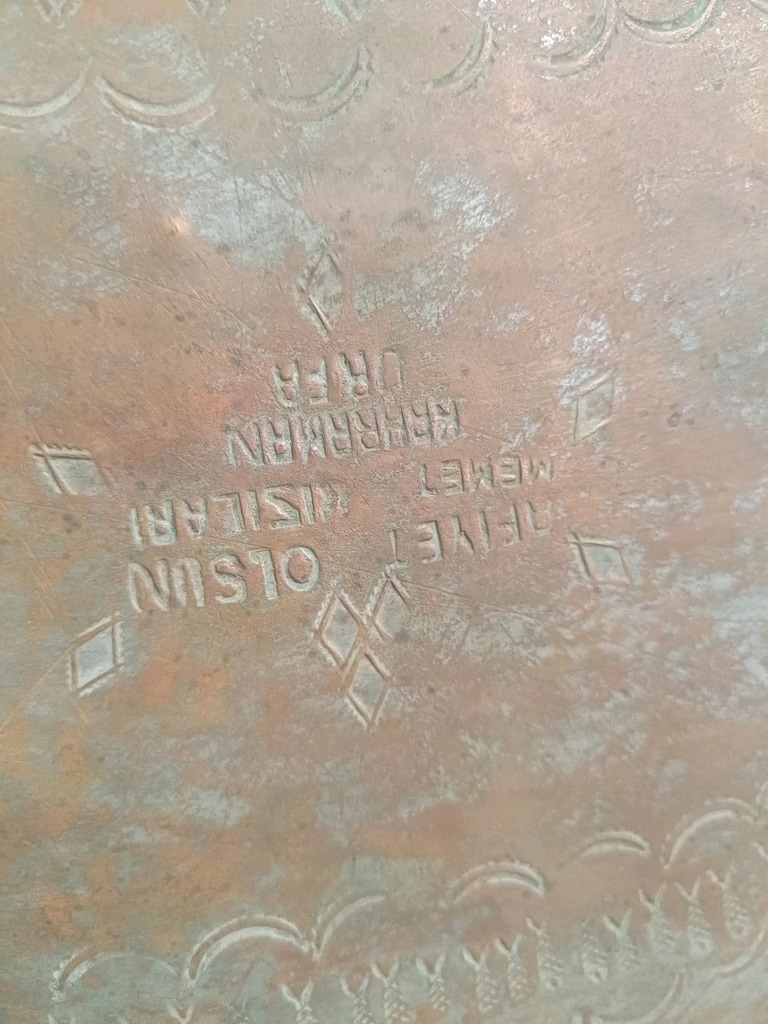 bakır sini antika - 4