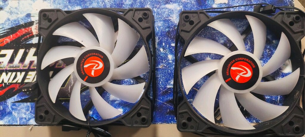 4 ADET. RAJİNTEK. MARKA .KALİTELİ.. 12CM RGB. KASA FANİ. SİFİR AYARNDA - 2