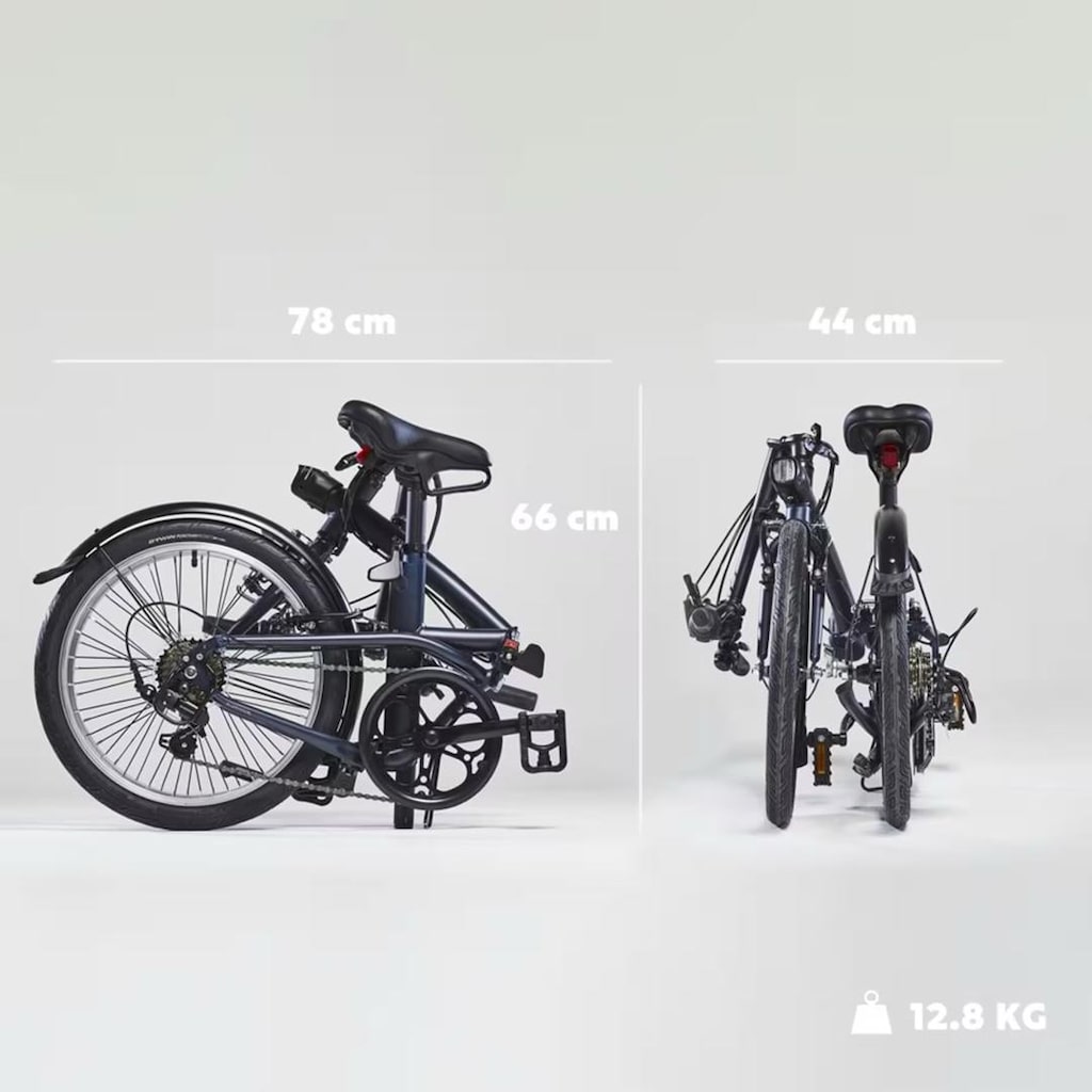 BTWIN Tilt 500 Katlanır Bisiklet Koyu Mavi - 2