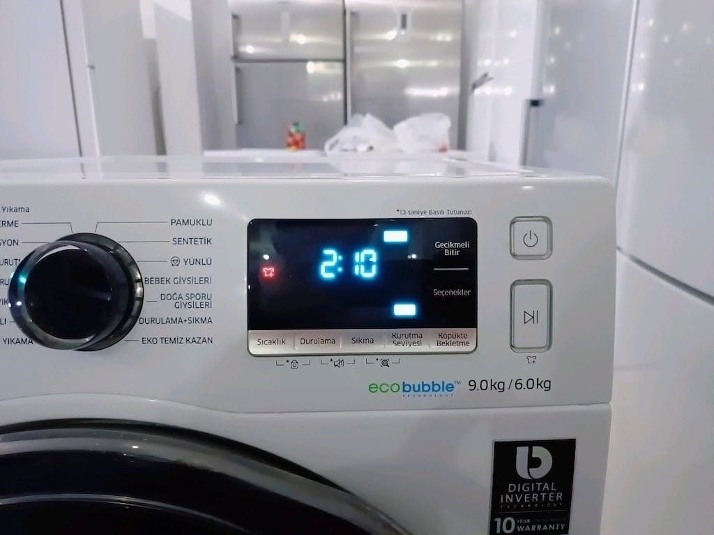 12.000 TL Etkin 12.000 TL Etkin 12.000 TL Etkin Samsung 9 Kg yıkama 6 - 8
