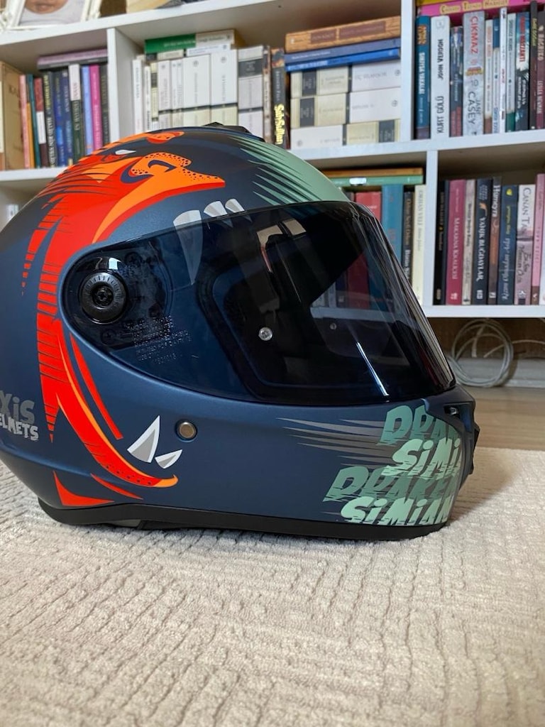 AXXİS Draken S Simian B6 Mat Full Face Kapalı Kask S beden - 6