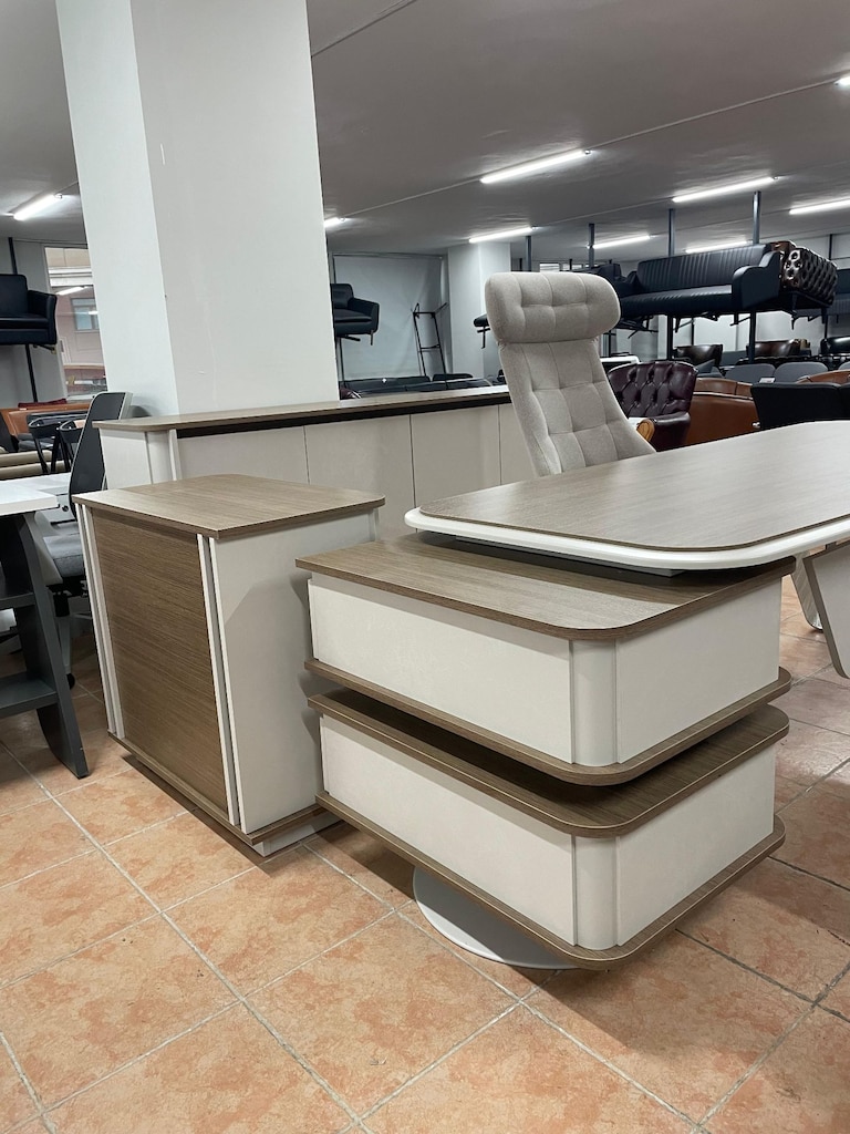 KLAS OFİS ÜSKÜDAR 220x90 REDOF VIP MAKAM TAKIMI SIFIR - 7