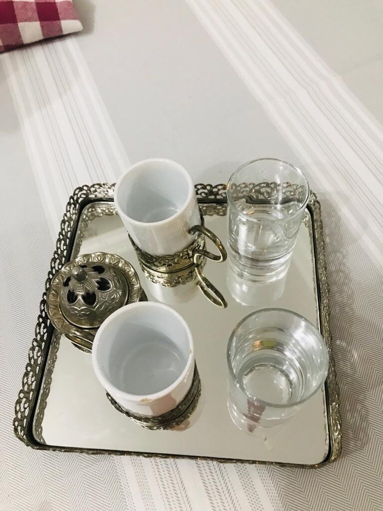Aynalı tepsili ikili fincan - 3