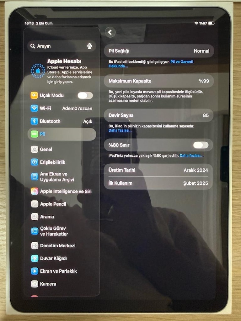 iPad Air / M2 / 11 inç / 256 GB / Gri - 3