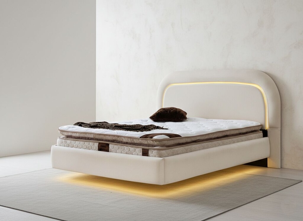 Sıfır , LED Aydınlatmalı Modern Karyola / Baza - Aytaşı - 6