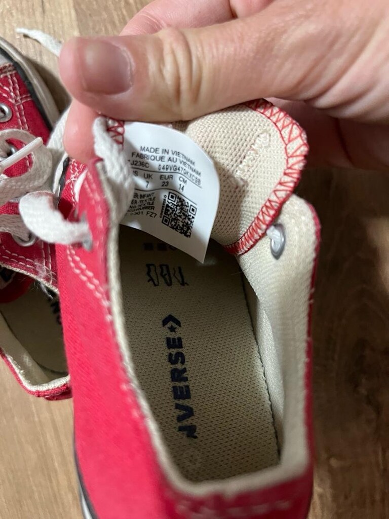 kırmızı unisex küçük çocuk converse - 4