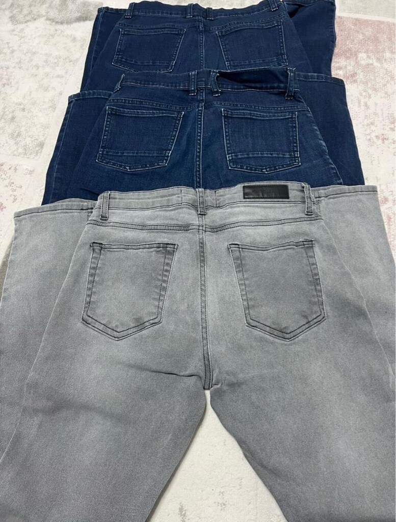 3 adet slim fit kot pantolon mudo/ koton - 4