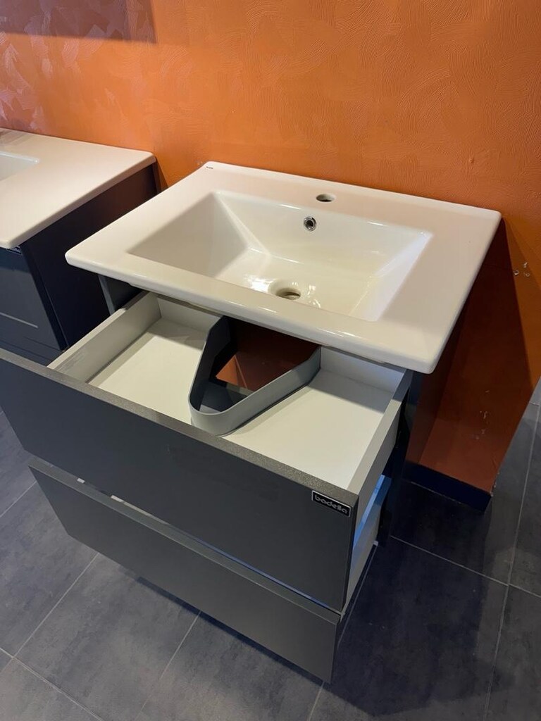 65*45 cm Antrasit Mdf Banyo Mobilya Seti - 4