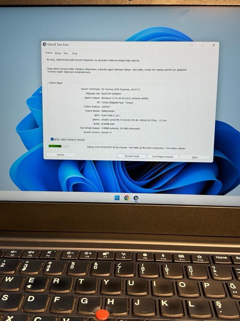 LENOVO THİNPAD E14 8GB RAM 240GB SSD - 3