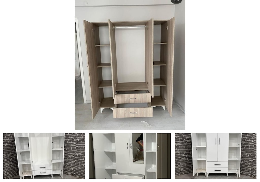 4 kapaklı elbise dolabı pbughrmxxo - 4