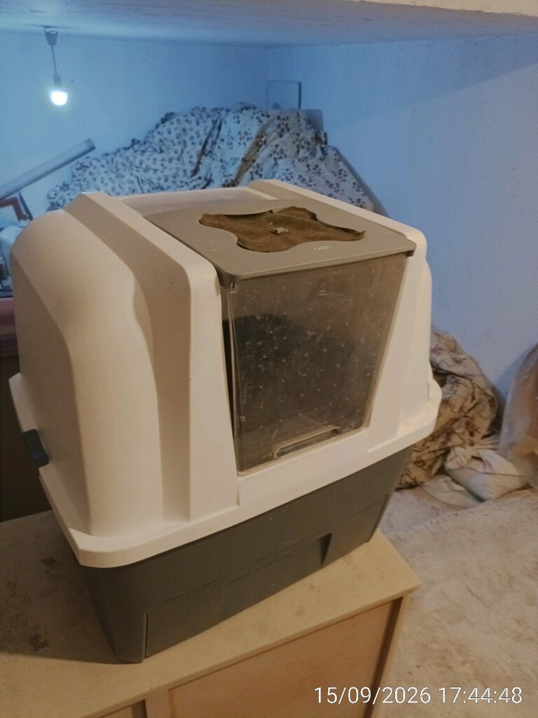 Yarı otomatik kedi tuvaleti-(mekanik kollu) Sincan içi teslim - 11