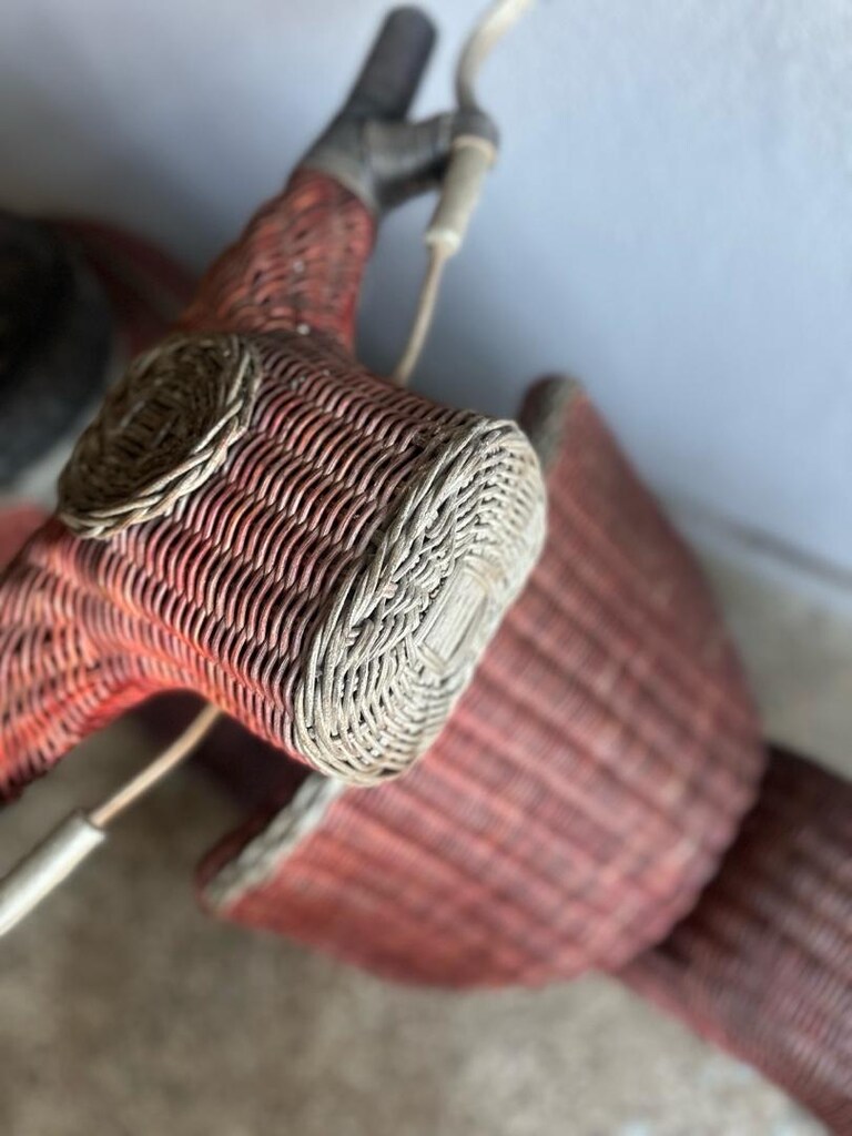 Vespa Hasır Örme Motorsiklet - 9