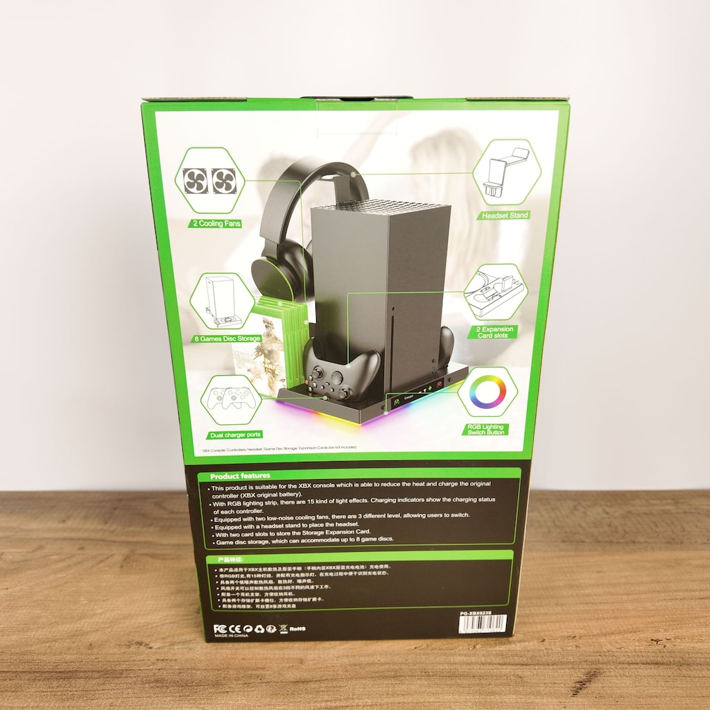 IPEGA XBOX SERIES X RGB FANLI ŞARJ STANDI SIFIR ÜRÜN KUTUSUNDA - 2
