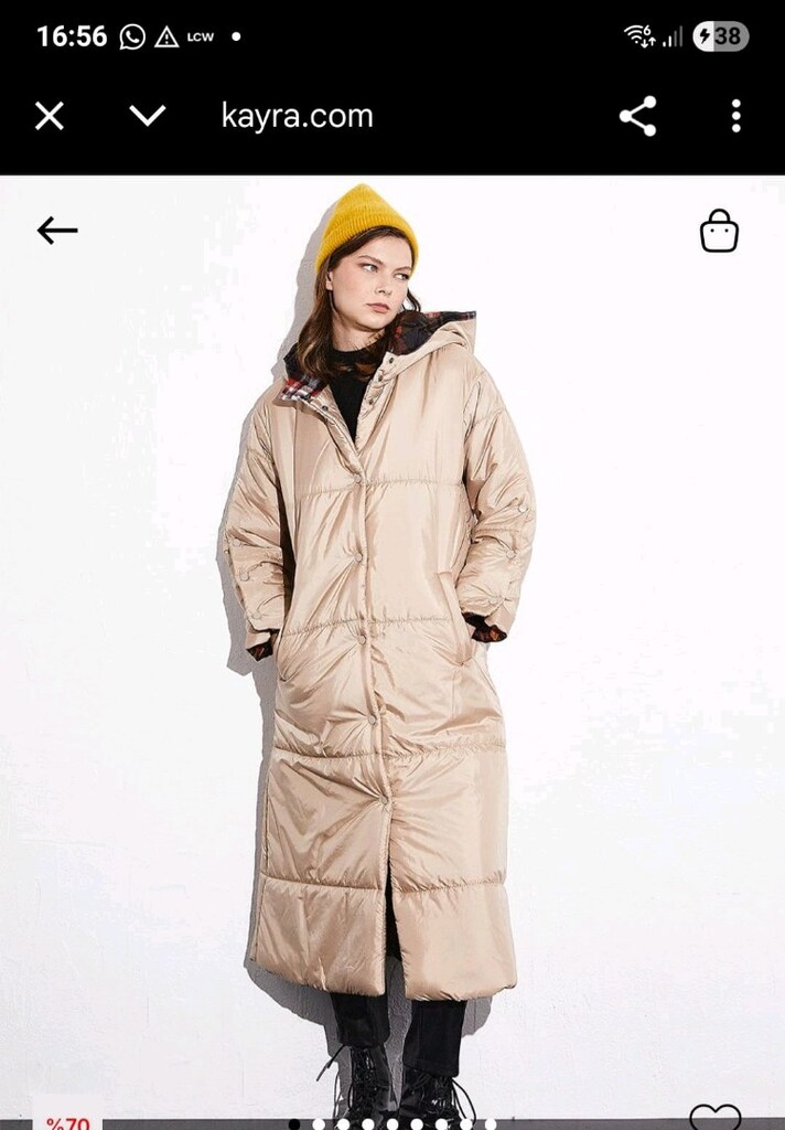 uzun şişme mont - 6
