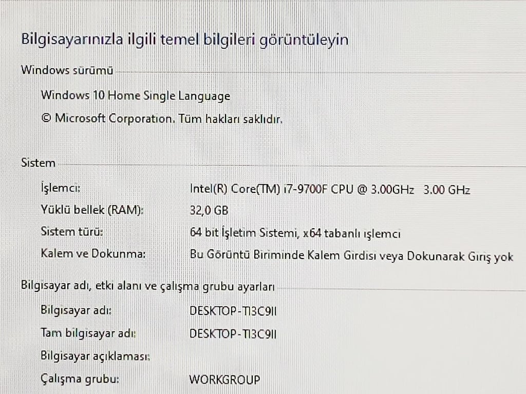 32 GB RAM - 280 HZ MONİTÖR - 9.NESİL İ7 - OYUNCU BİLGİSAYARI - 6