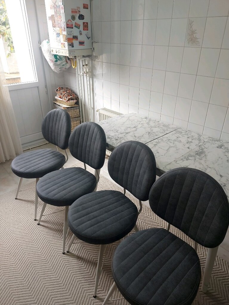 Yemek Masası 4 Kişilik Açılır & Katlanır Mdf Az Kullanılmış 4 Sandalye - 3