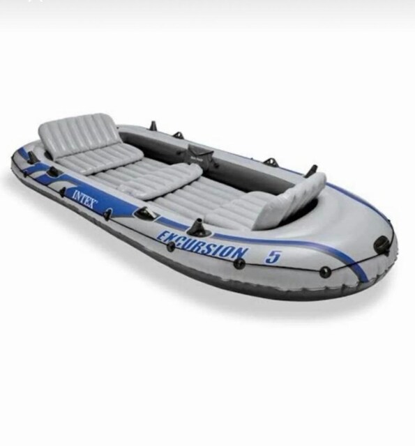 3.60 5 kişilik ıntex bot+54 lbs haibo motor+100 amper jel akü+tutucu