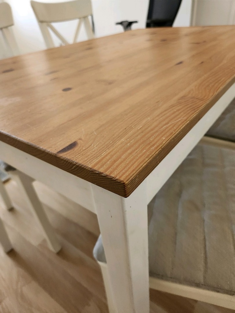 IKEA 4 Kişilik Masa Sandalye Takımı – 4 INGOLF Sandalye + Minder - 3