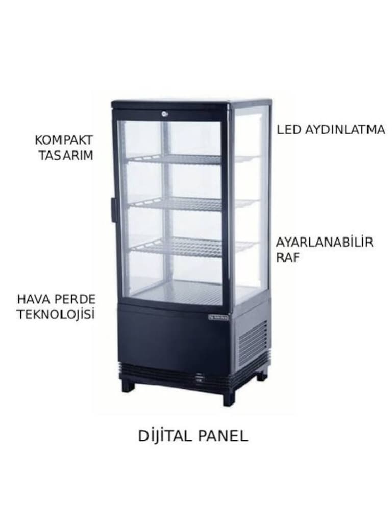 By Kitchen 78L Pasta, Tatlı Teşhir Dolabı, DST-78 - 3