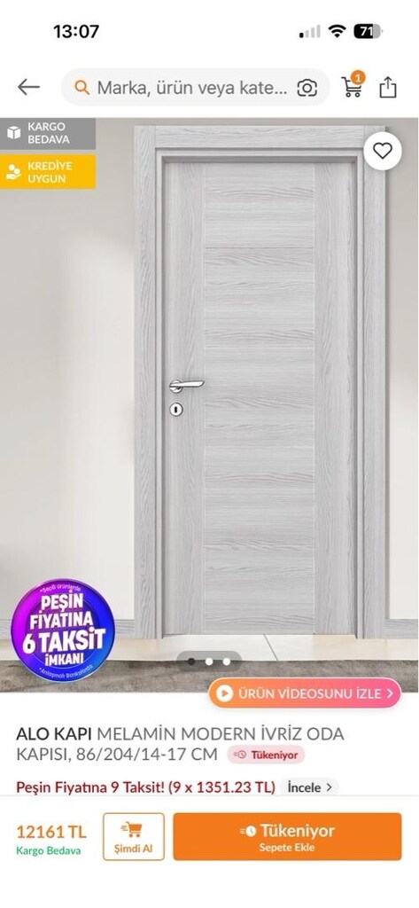 2 ADET İÇ KAPI YENİ GRİ - 4