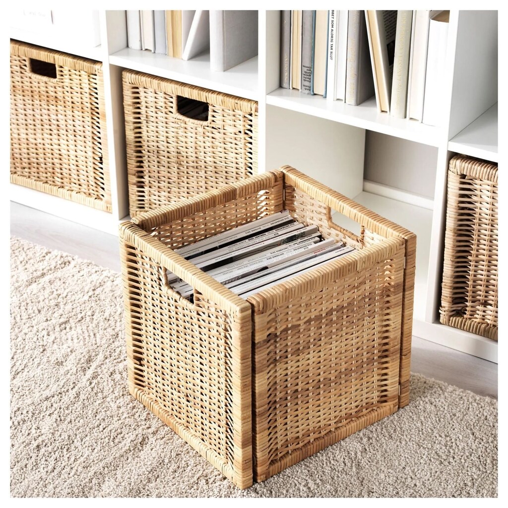 IKEA BRANÄS Sepet, Rattan, 4'lu Seti - 3